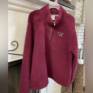 Pink Sherpa pullover